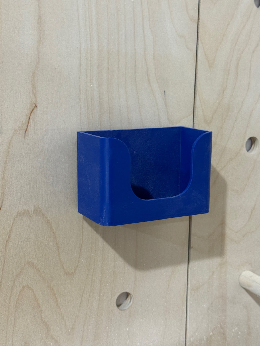 Pegboard Card Holder (4x6) — 3D Printed Display for 3/4" Hole Pegboards