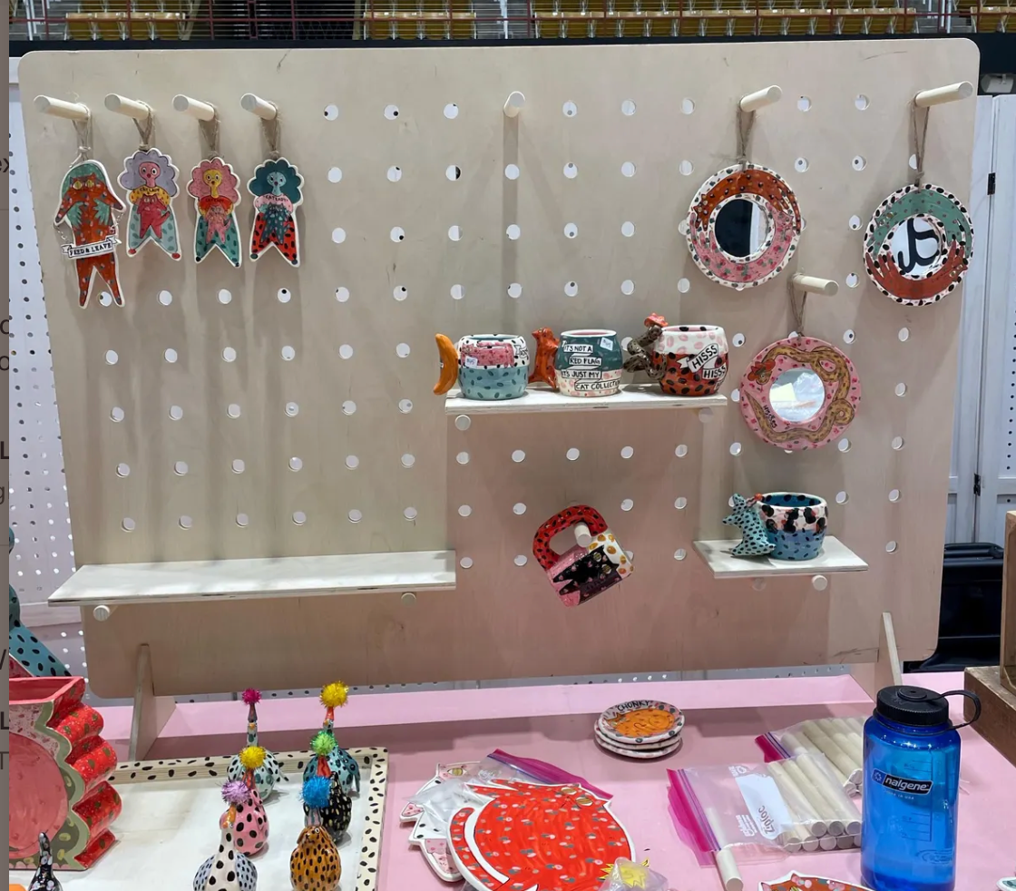 Table Top Pegboard Stand