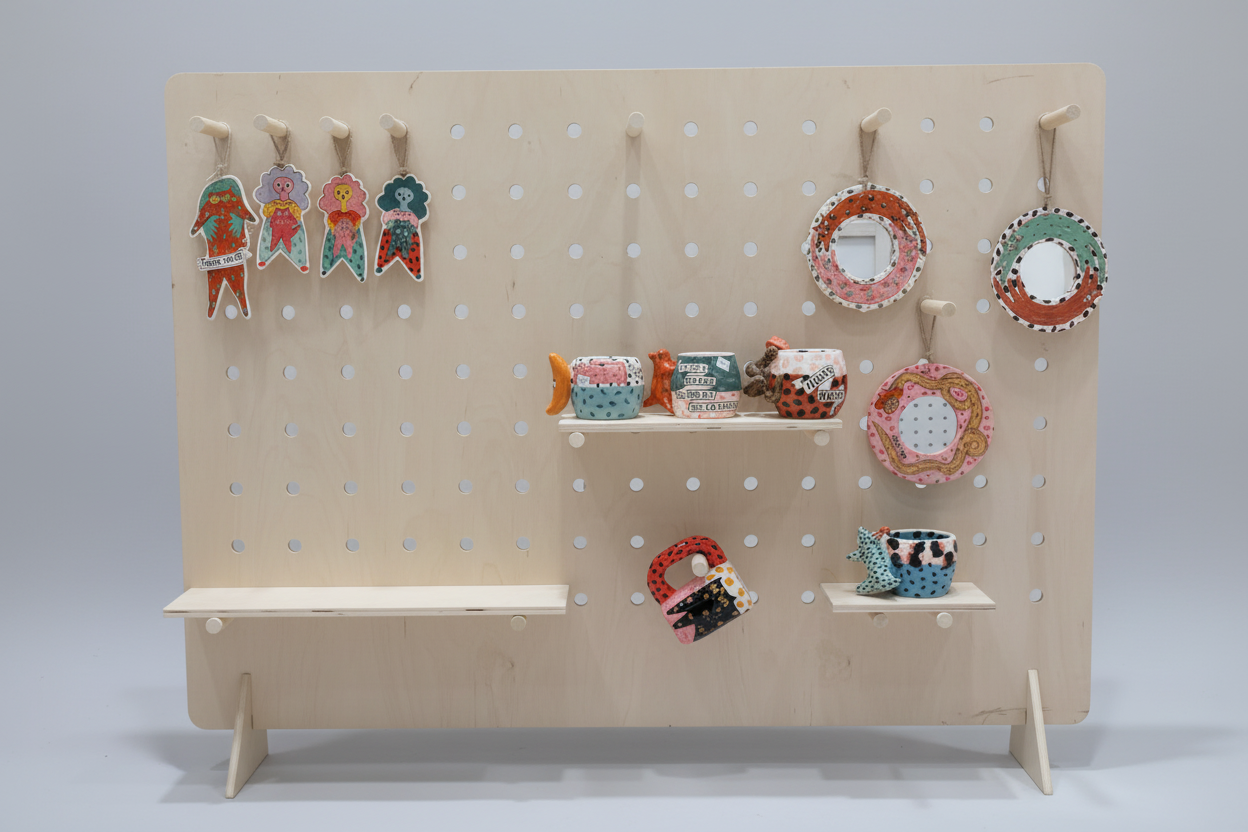 Table Top Pegboard Stand