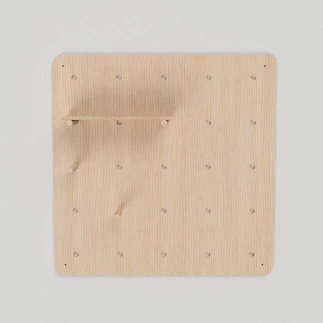 Modern Pegboard with Rounded Corners