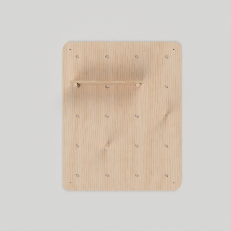 Modern Pegboard with Rounded Corners