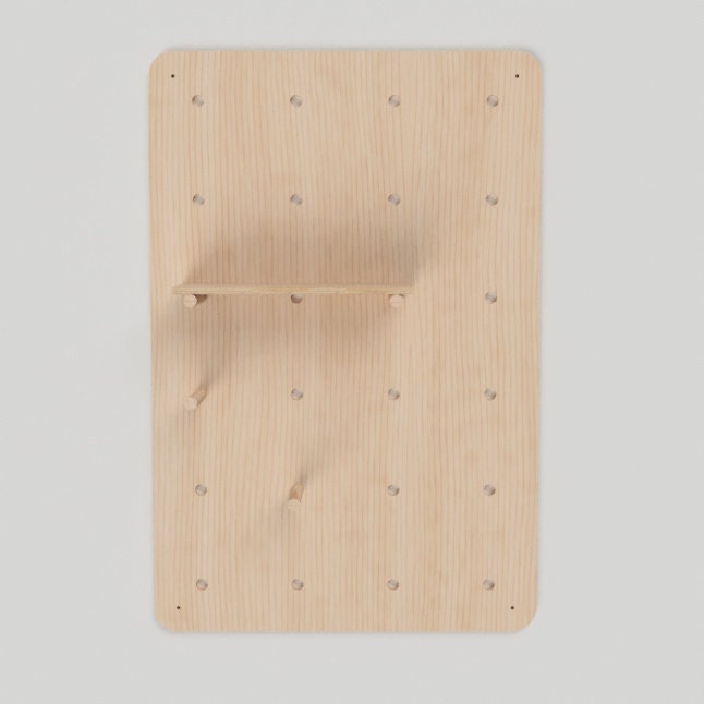 Modern Pegboard with Rounded Corners