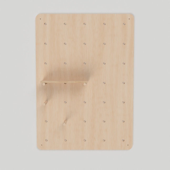 Modern Pegboard with Rounded Corners