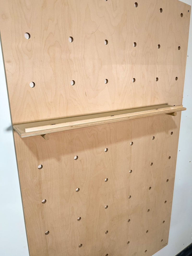 Lipped Pegboard Shelf