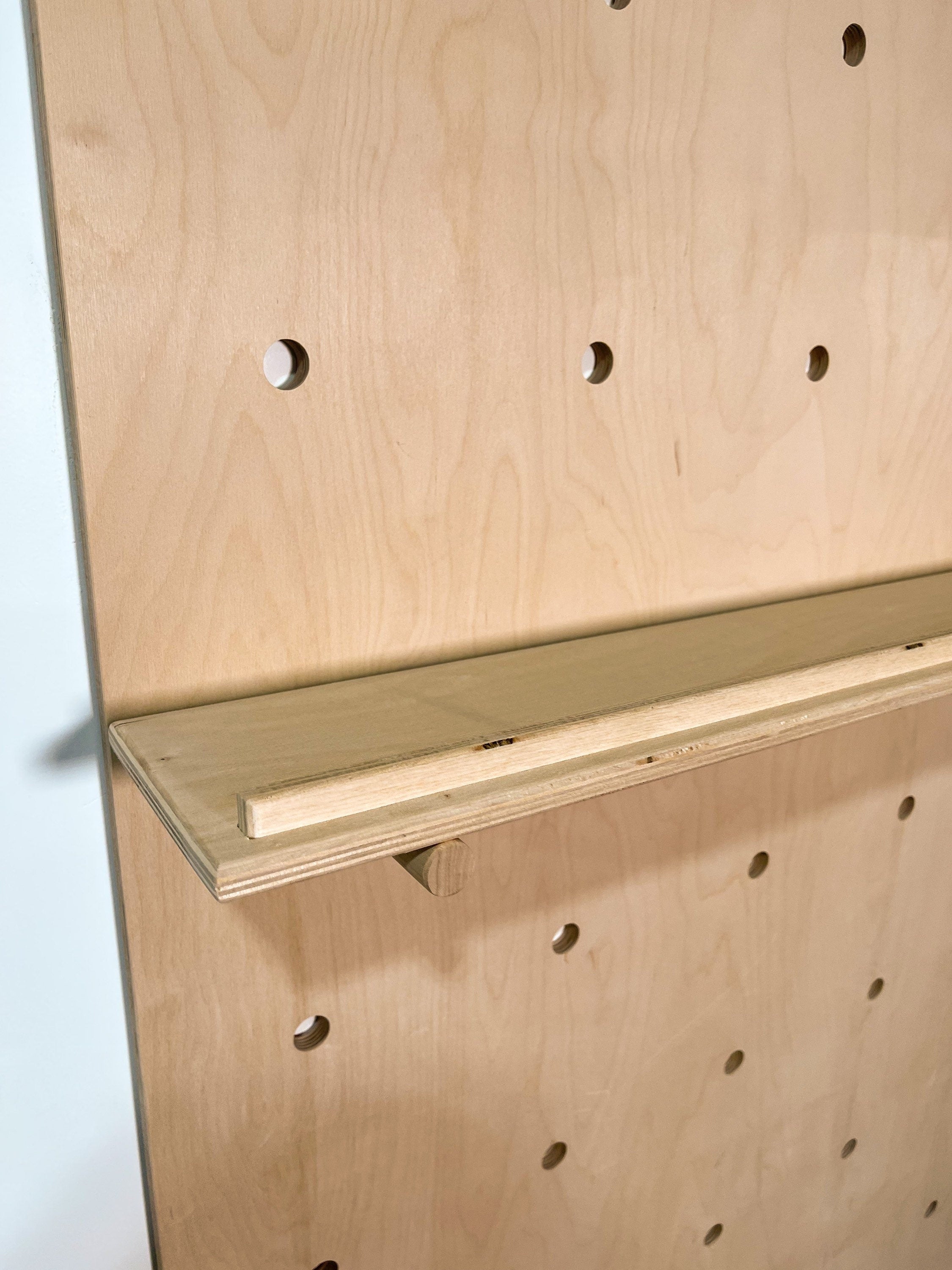 Lipped Pegboard Shelf
