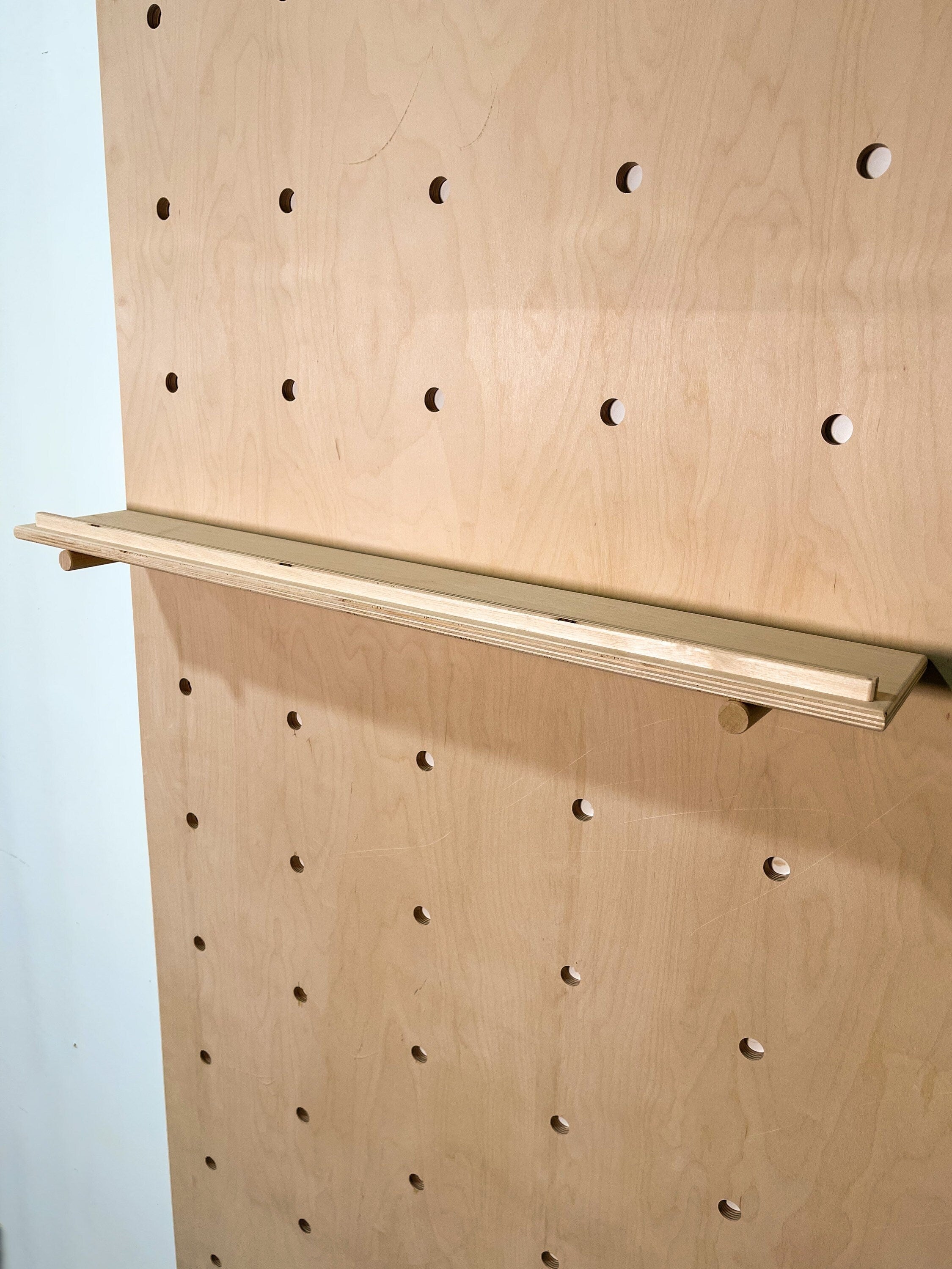 Lipped Pegboard Shelf