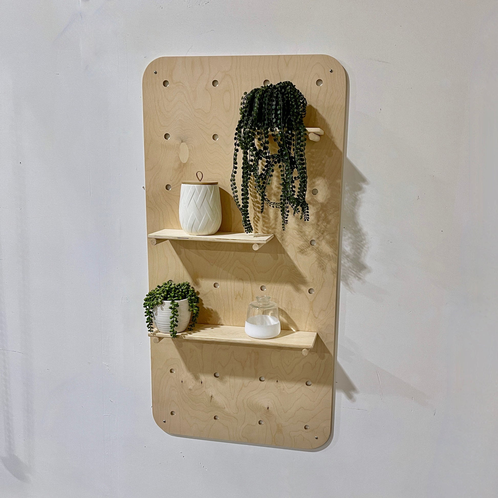 Modern Pegboard with Rounded Corners
