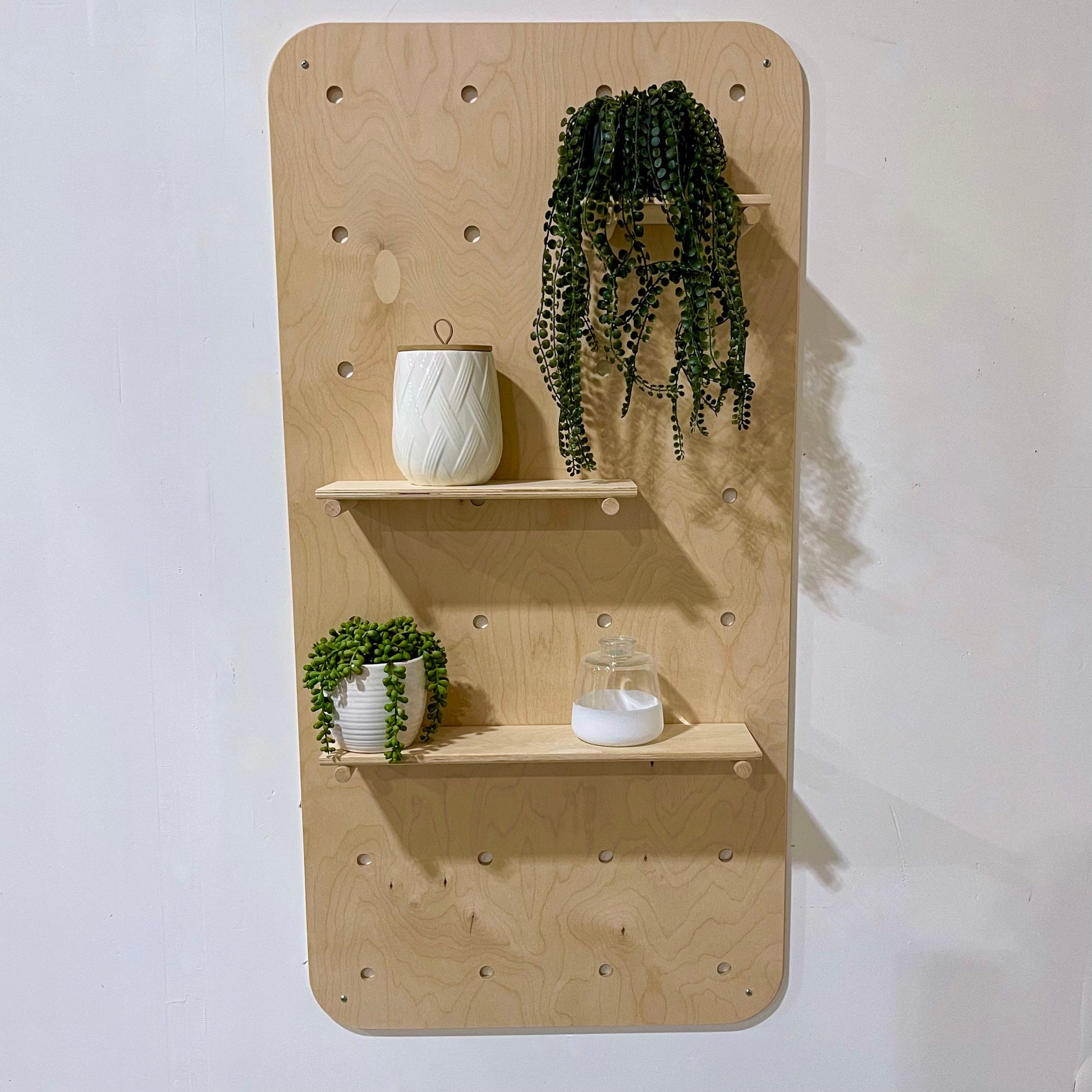 Modern Pegboard with Rounded Corners