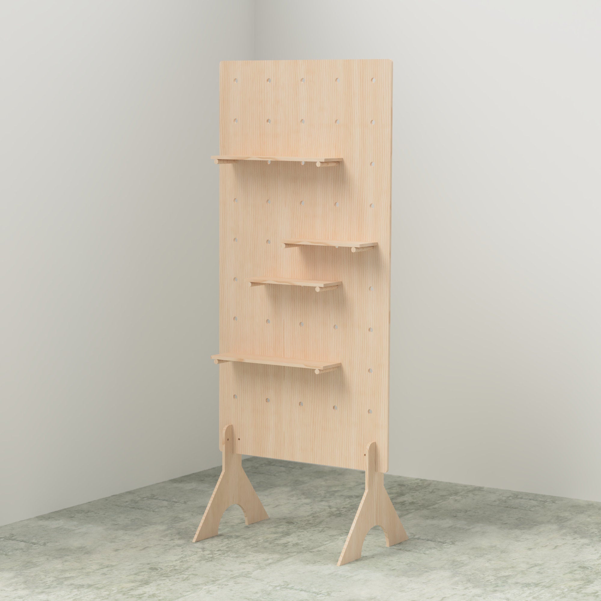 Freestanding Pegboard Display