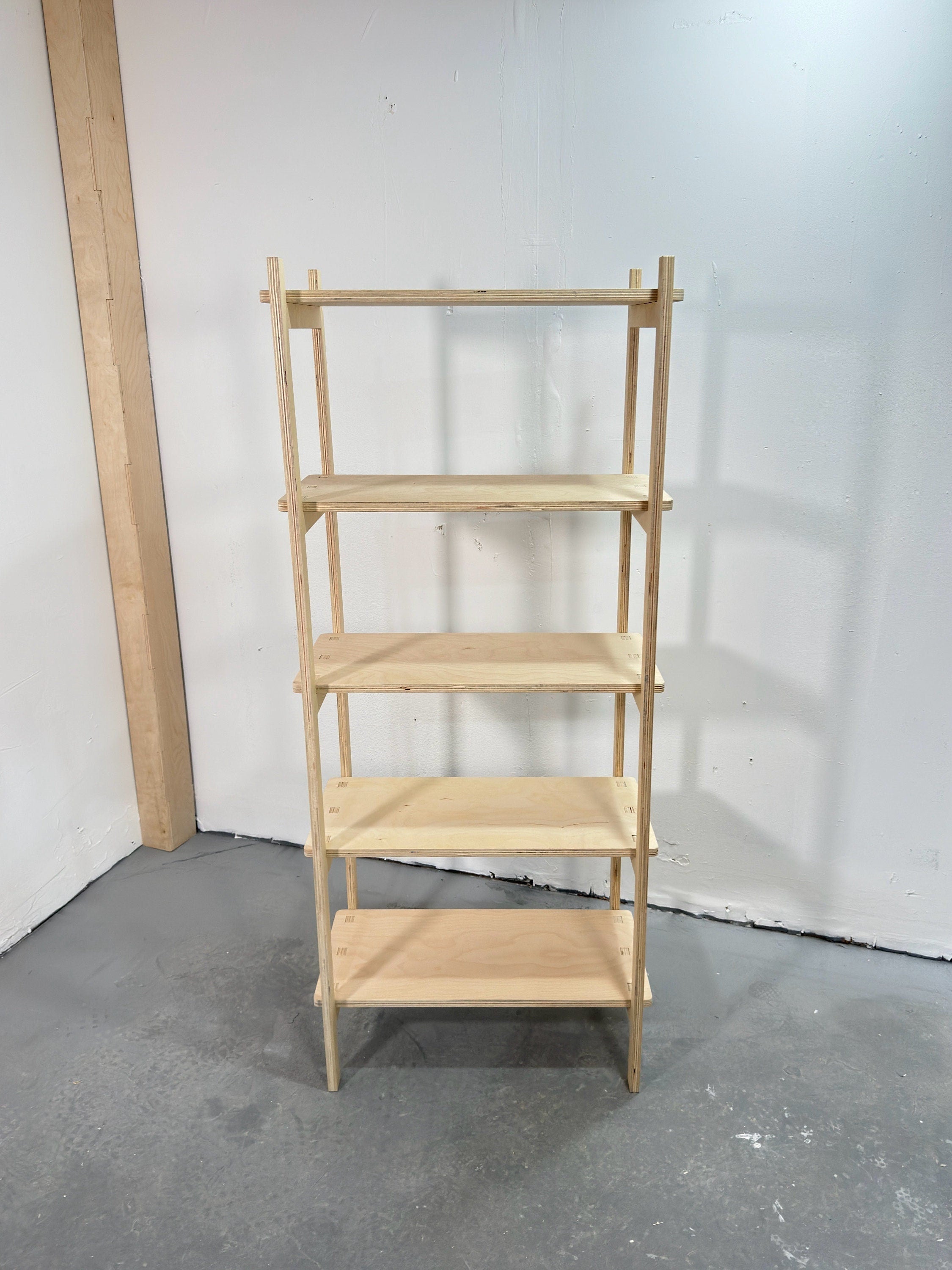 Flat Pack Bookshelf for Vendor Booths – Folding Plywood Display Shelving for Craft Fairs, Markets, Retail & Trade Shows