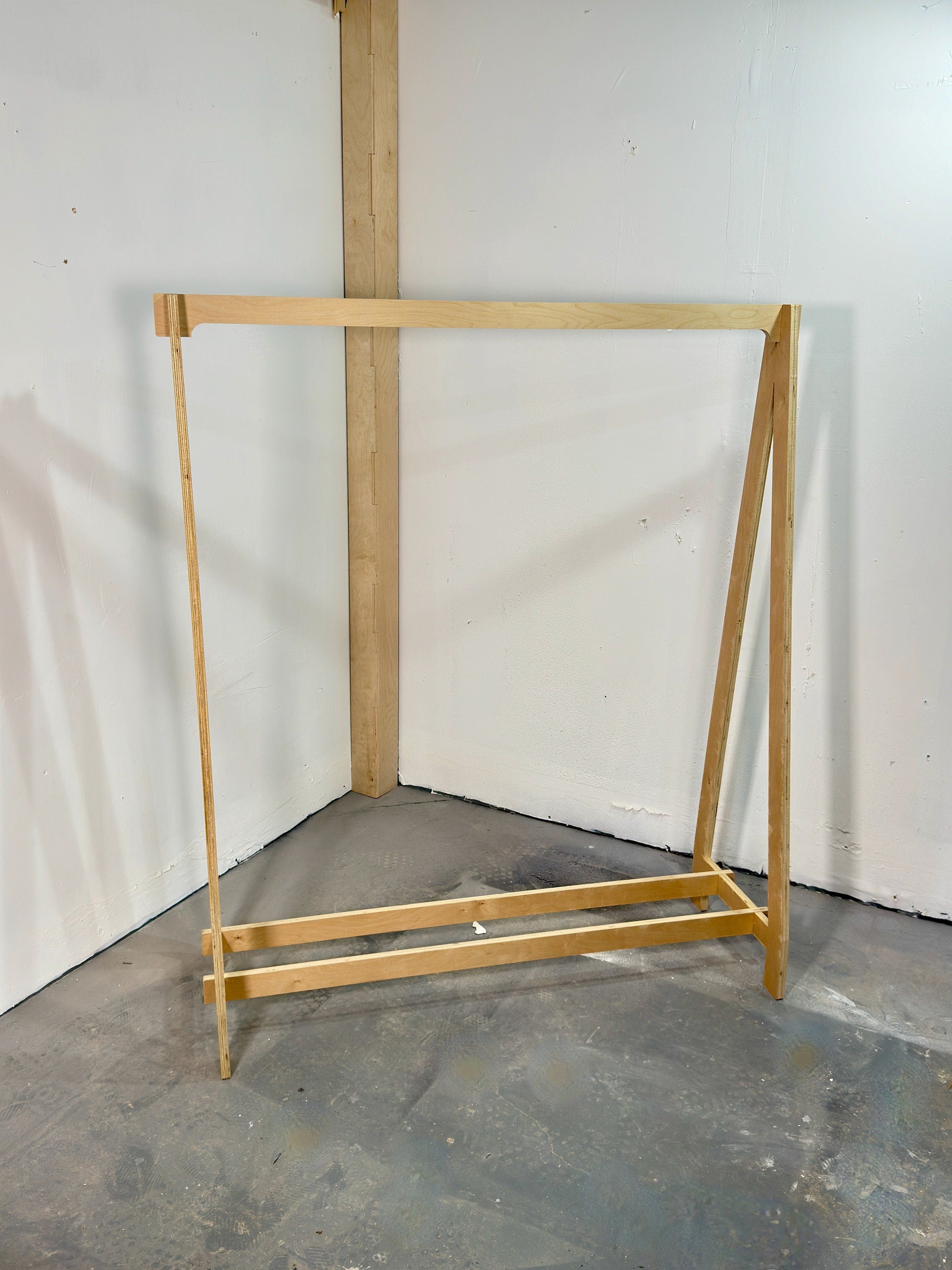 Flat Pack Portable Clothing Rack for Retail Store and Pop Ups