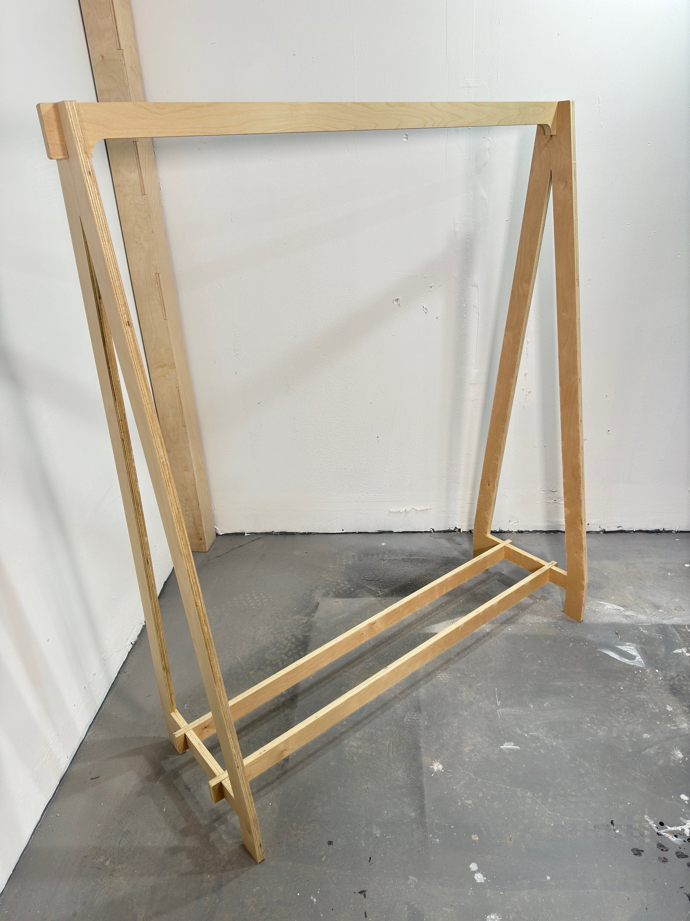 Flat Pack Portable Clothing Rack for Retail Store and Pop Ups