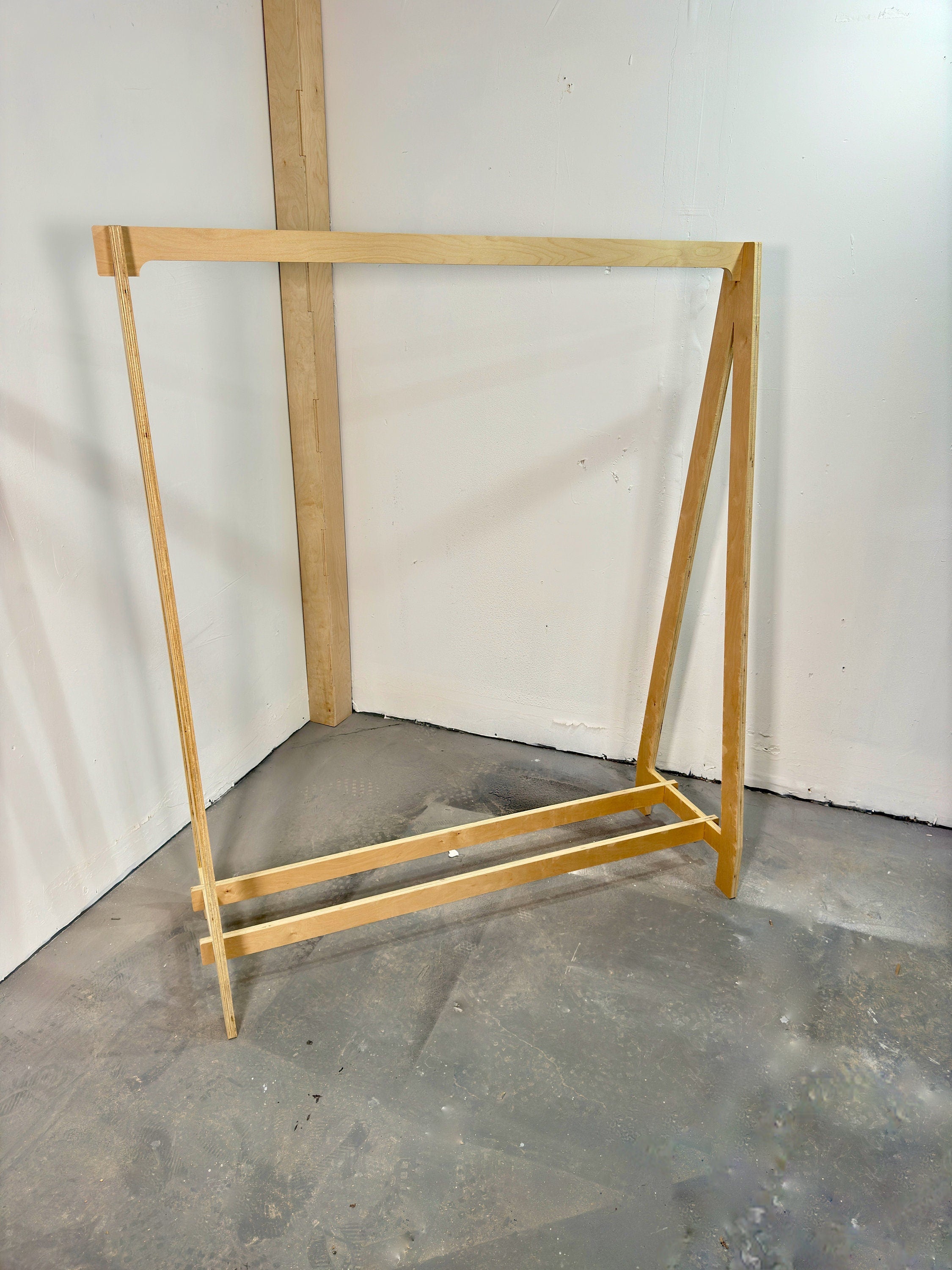 Flat Pack Portable Clothing Rack for Retail Store and Pop Ups