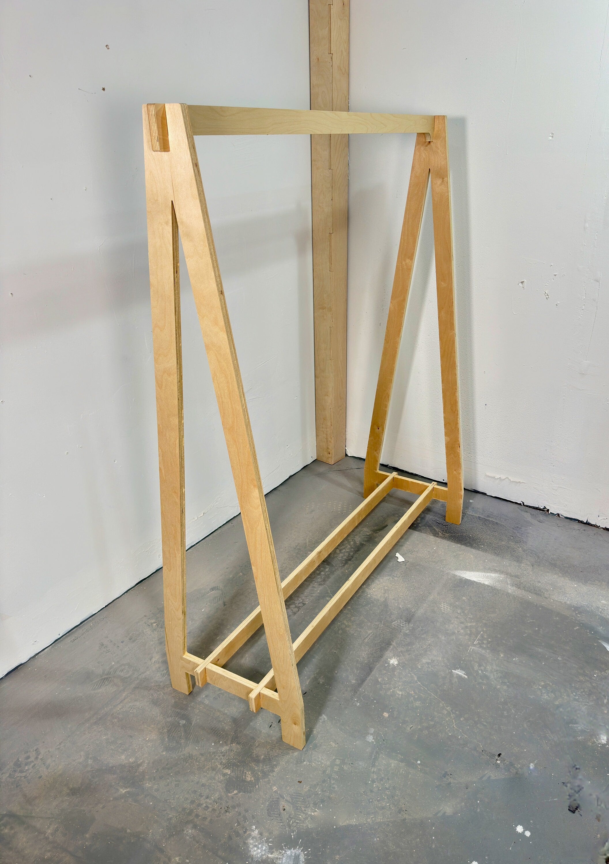 Flat Pack Portable Clothing Rack for Retail Store and Pop Ups