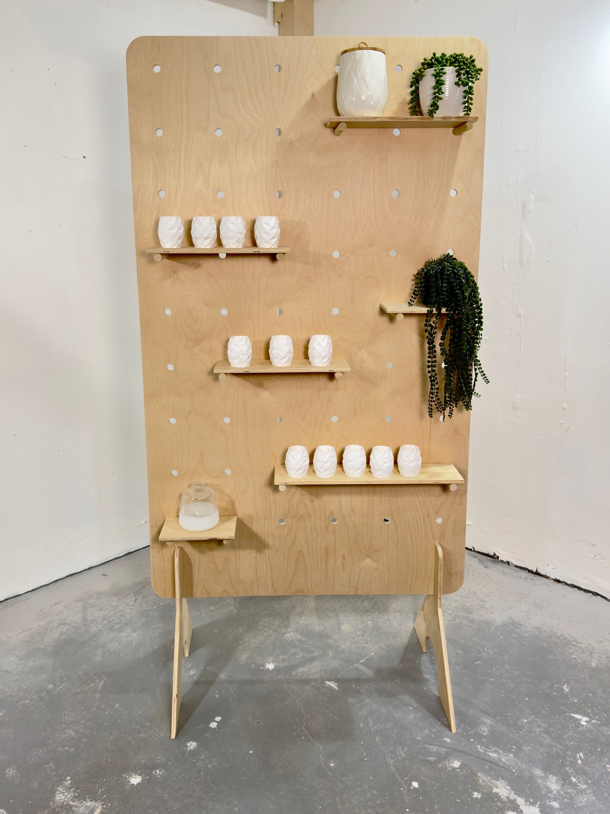 Freestanding Pegboard Display