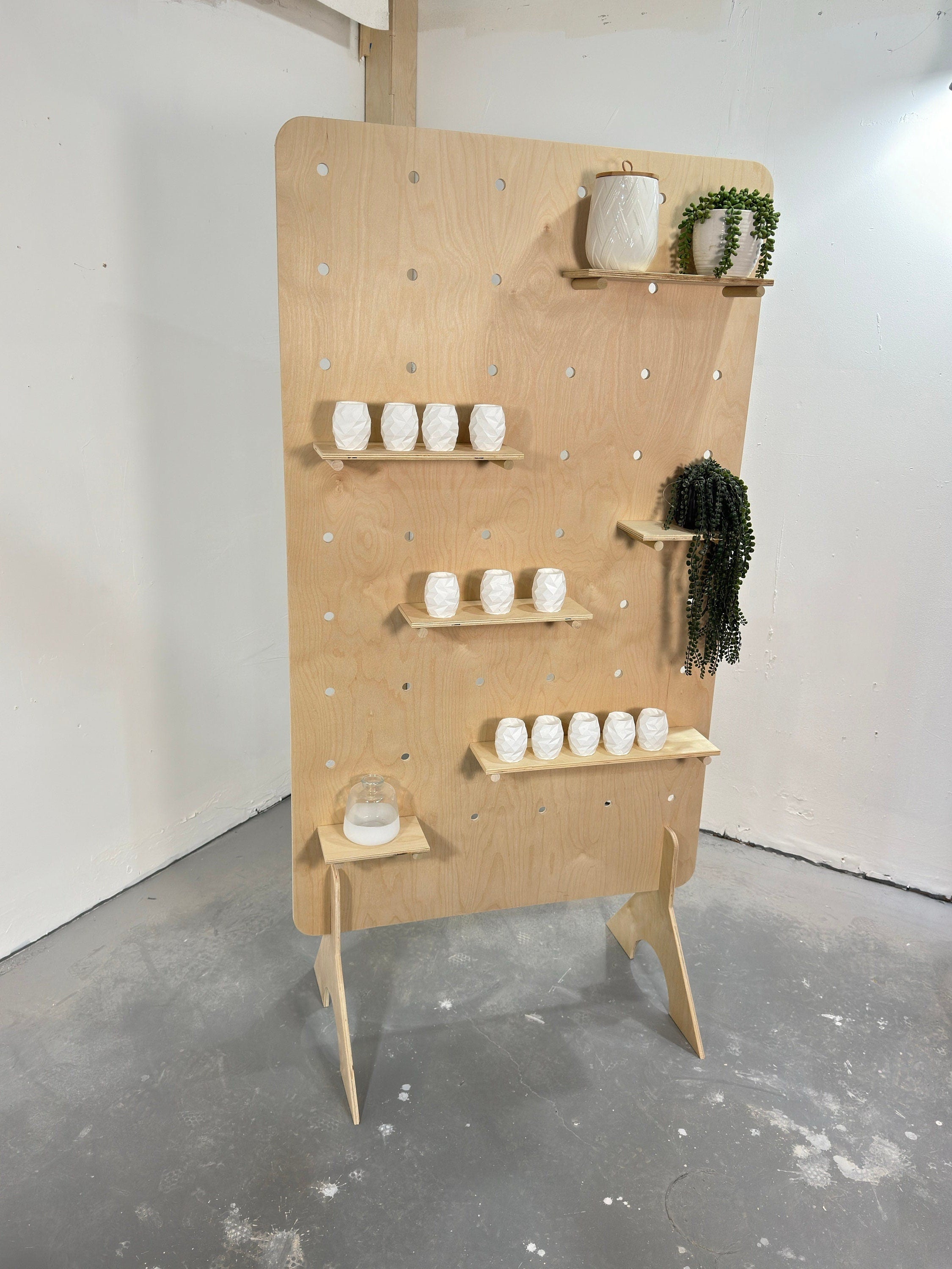 Freestanding Pegboard Display