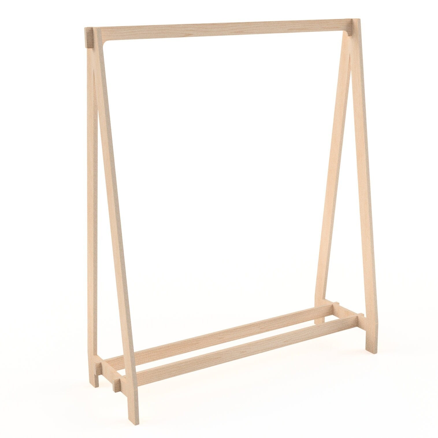 Flat Pack Portable Clothing Rack for Retail Store and Pop Ups