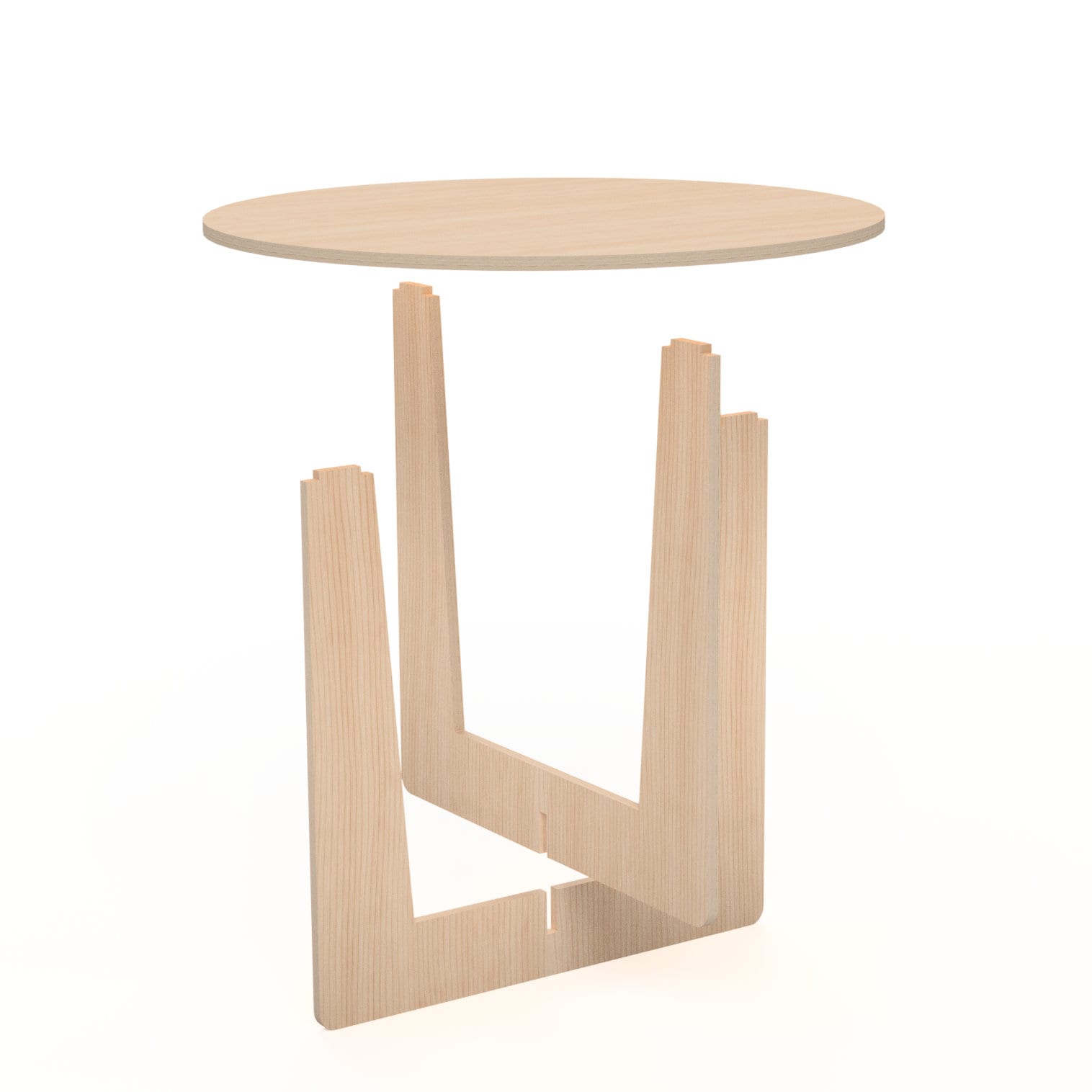 Craft Show Birch Plywood Round Table for Trade Displays