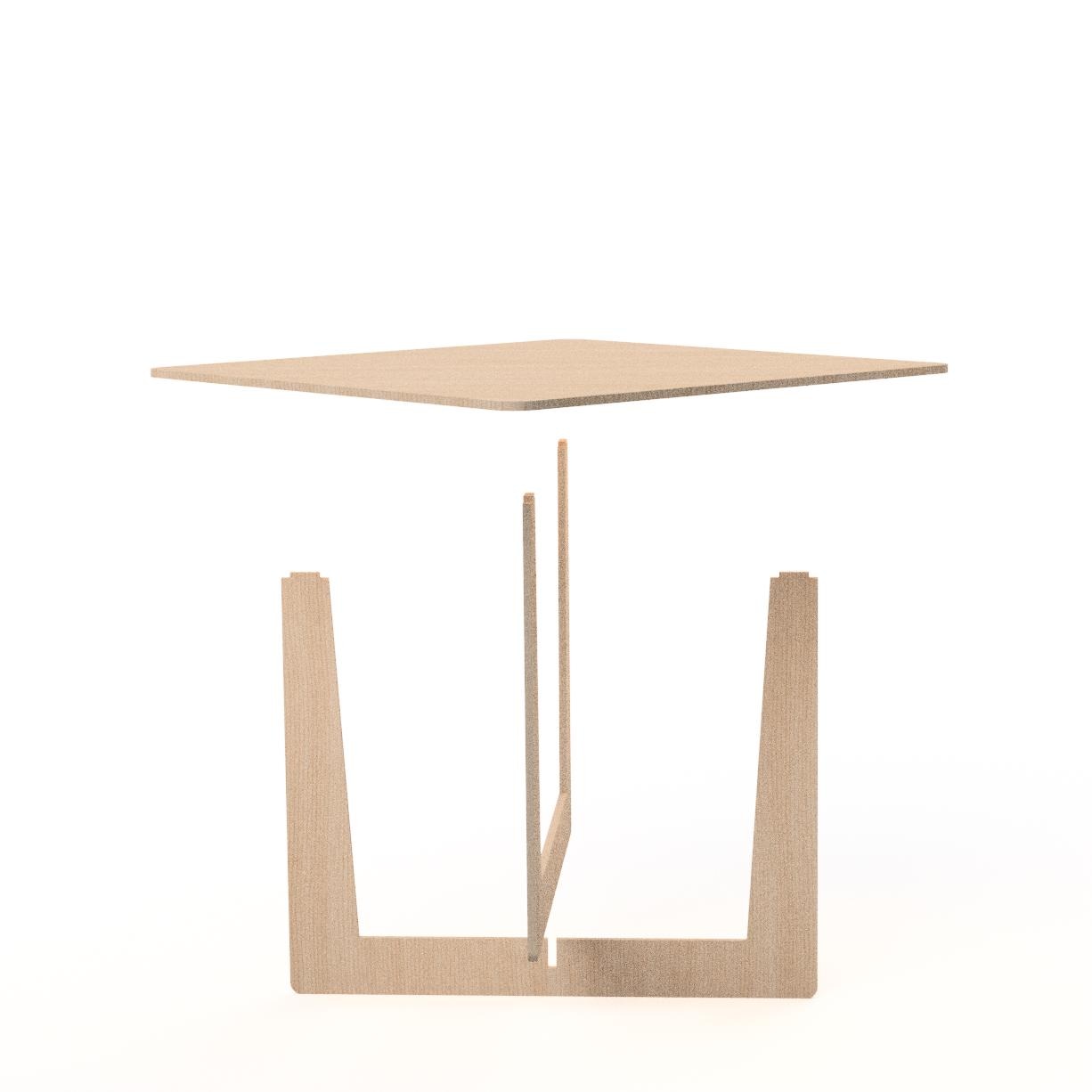 Craft Show Birch Plywood Square Table for Trade Displays