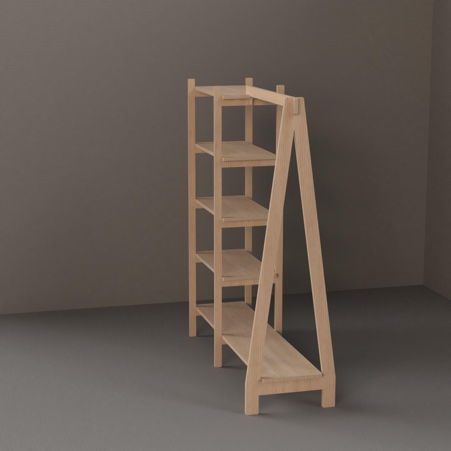 Retail Display for Hanging Clothes and Shelves Packs Flat  Plywood in the USA, Boutique Popup Trade Show Store Booth Clothing Rack Bookshelf