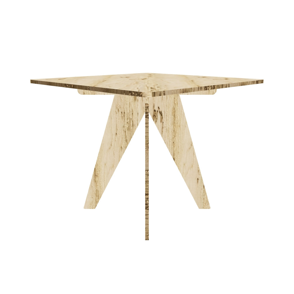 Craft Show Birch Plywood Square Table for Trade Displays V Legs