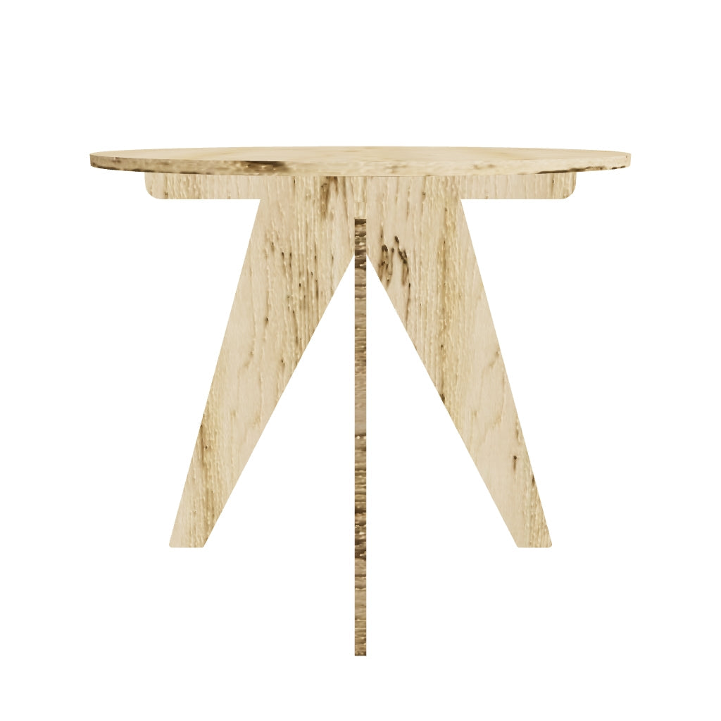 Craft Show Birch Plywood Round Table for Trade Displays V Legs